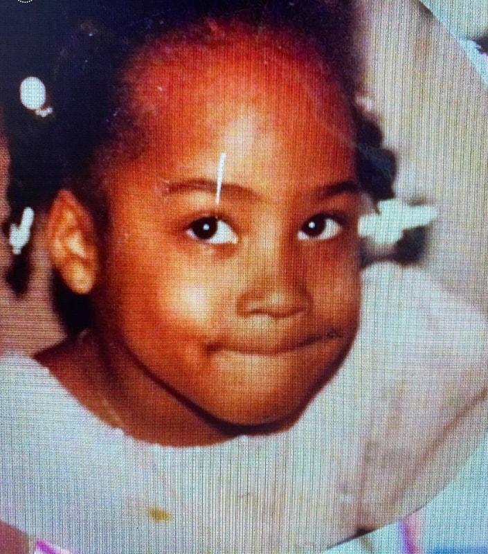 Tash Haynes as a little girl