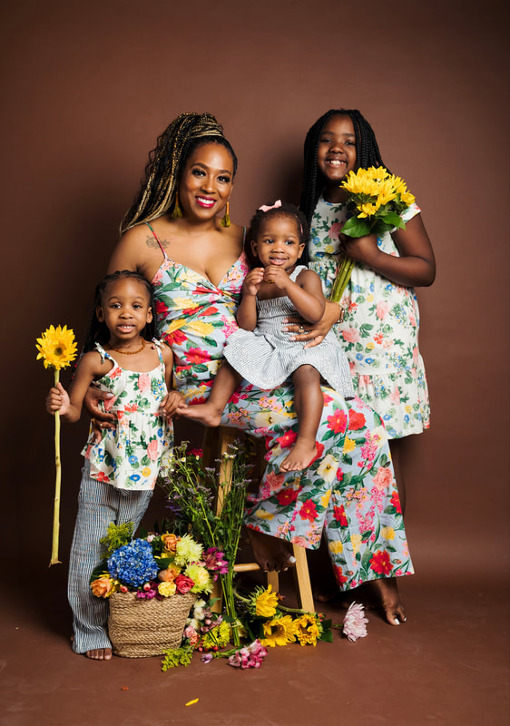 Tash Haynes with her daughters